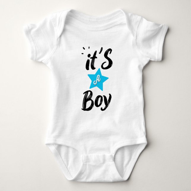 It's a boy baby bodysuit (Front)