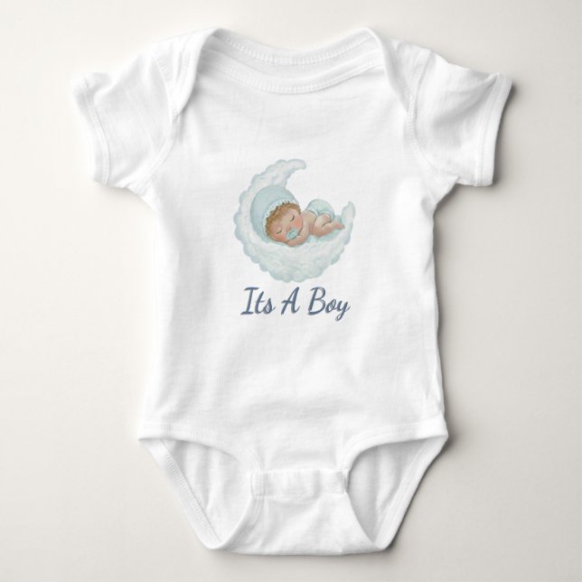 Its A Boy  Baby Bodysuit (Front)
