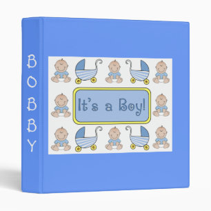 "It's a Boy" Baby Book 3 Ring Binder