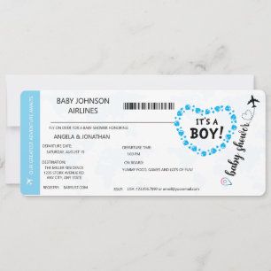 Its a Boy Baby Boy Shower Invitation