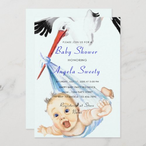 Its a Boy _ Baby Boy Shower Invitation