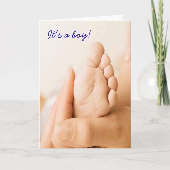 It's A Boy Baby Card (Front)