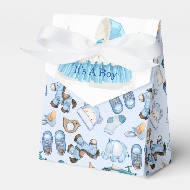 It's A Boy Baby  Favor Boxes (Front Side)