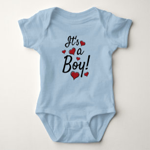 It's a Boy! Baby Gender Reveal Baby Bodysuit