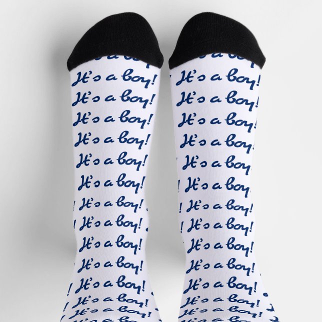 It's a Boy! Baby Gender Reveal Socks (Top)