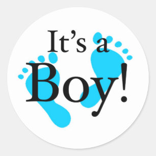 Its a Boy - Baby, Newborn, Celebration Classic Round Sticker