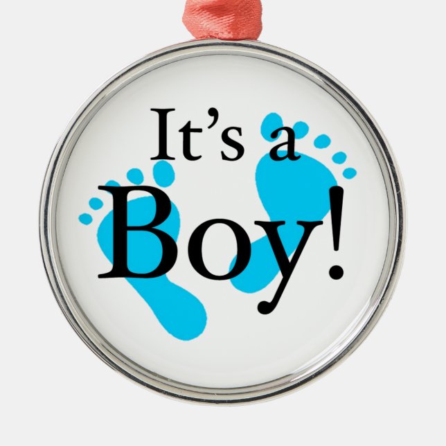 Its a Boy - Baby, Newborn, Celebration Metal Ornament (Front)