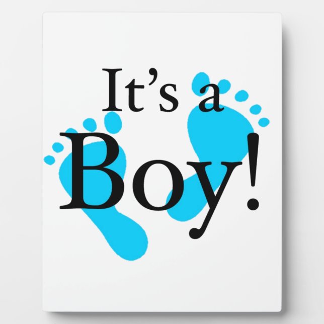 Its a Boy - Baby, Newborn, Celebration Plaque (Front)