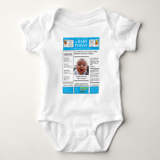 It's A Boy BABY NEWSPAPER One-Piece Bodysuit