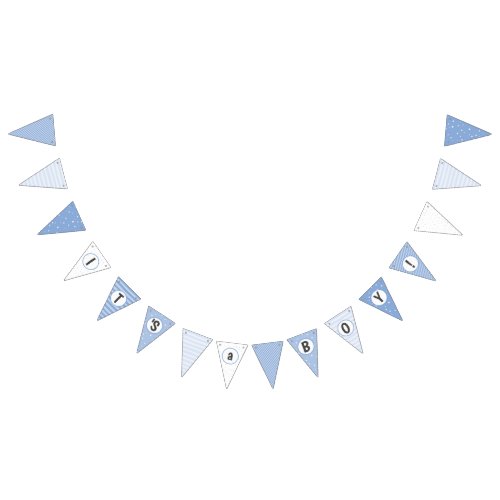 Its a Boy Baby Nursery Decorations Bunting Flags