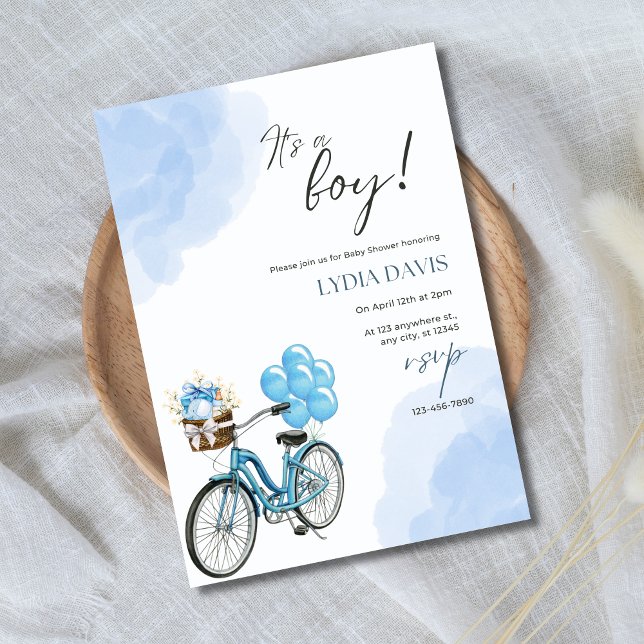It's A boy Baby Shower Baby Boy Baby Shower Invitation (Creator Uploaded)