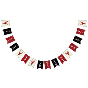 It's A Boy Baby Shower Banner, Deer Bunting Flags