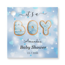 Its a Boy Baby Shower Blue White Favor Tags