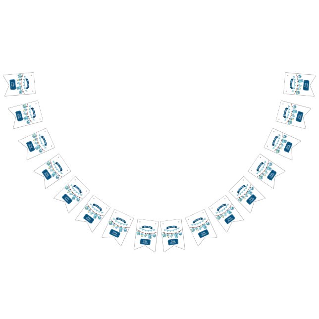 It's A Boy Baby Shower Bunting Banner (All)