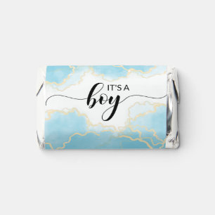 It's a boy baby shower candy chocolate wrappers hershey's miniatures