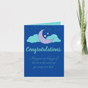 It's A Boy! Baby Shower Congratulations Card