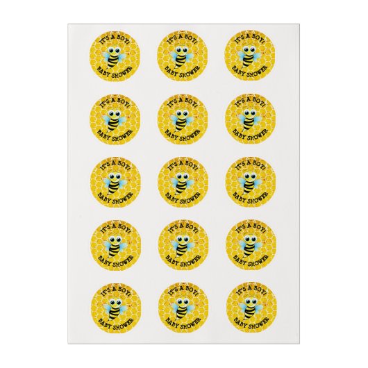 It's a Boy Baby Shower Edible Cupcake Topper Edible Frosting Rounds (Sheet)