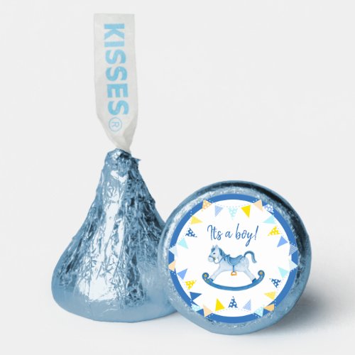 Its a boy baby shower gender reveal hobby horse hersheys kisses