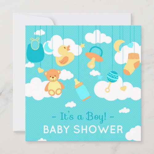 Its a Boy Baby Shower Invitation
