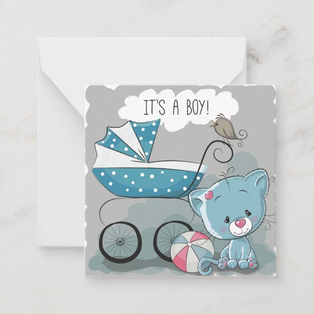 It's a boy/Baby Shower Invitation (Front)