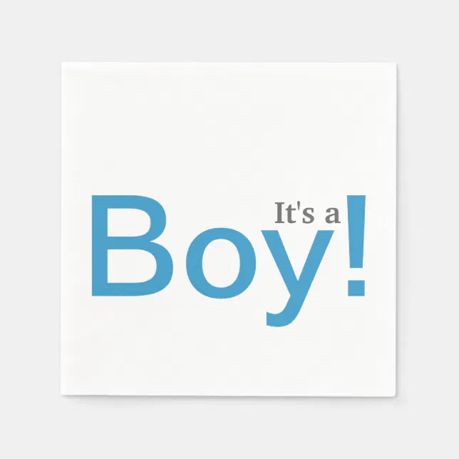 It's A Boy Baby Shower Paper Napkin Set Zazzle
