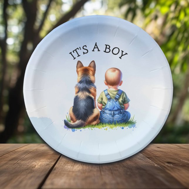 It's a Boy!  | Baby Shower Paper Plates (Creator Uploaded)