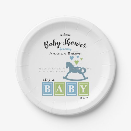 Its a Boy Baby Shower Paper Plates