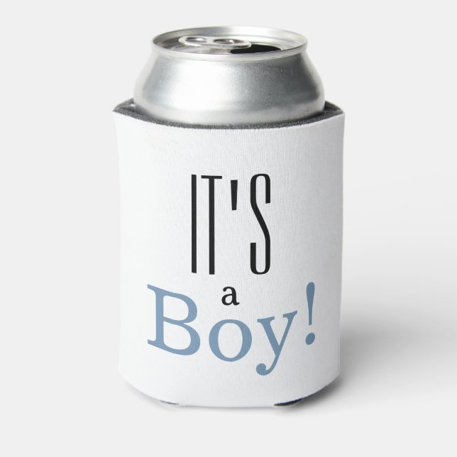 It's a Boy! Baby Shower Party Favor Can Cooler (Can Back)