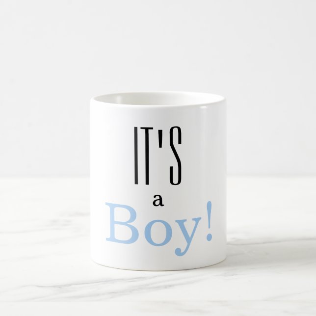 It's a Boy! Baby Shower Party Favor Mug (Center)
