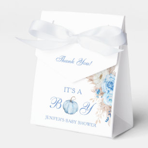 It's a Boy Baby Shower Pumpkin Favor Boxes