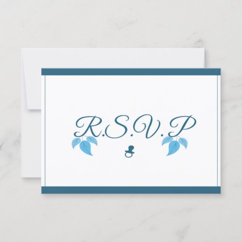 Its A Boy Baby Shower RSVP Card