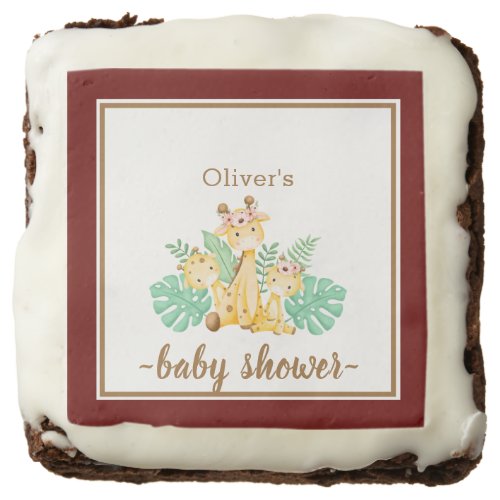 It's a Boy! Baby Shower Safari Brownie