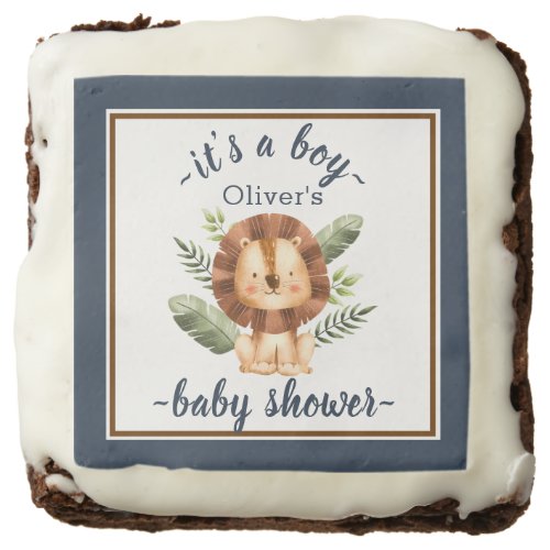 It's a Boy! Baby Shower Safari Brownie