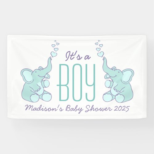 Its a boy baby shower signage banner