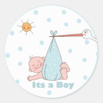 It's a Boy Baby Shower Sticker