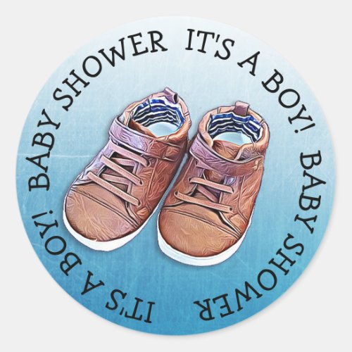 Its a Boy Baby Shower Stickers