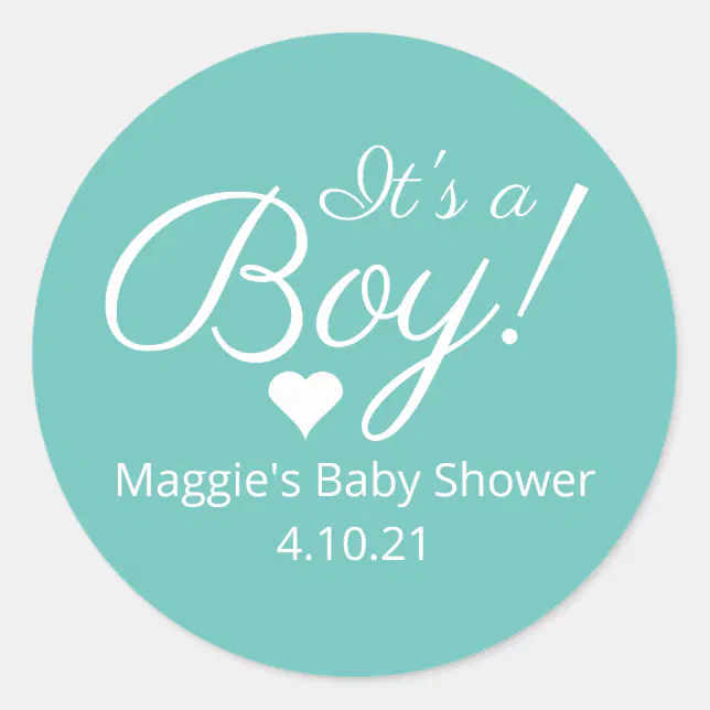 It's a Boy Baby Shower Stickers | Zazzle