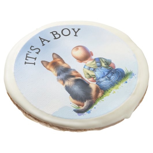 It's a Boy!  | Baby Shower Sugar Cookie (Angled)