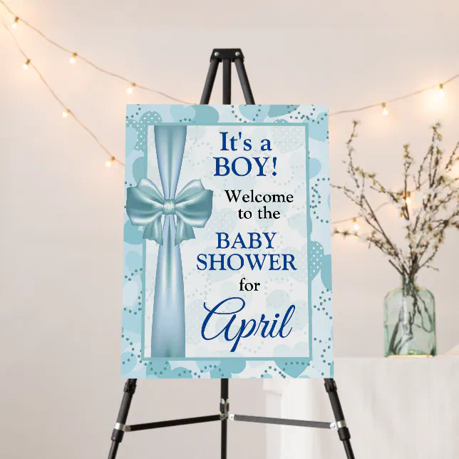It's a Boy baby shower sign Zazzle