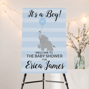 It's A Boy Baby Shower Welcome Sign