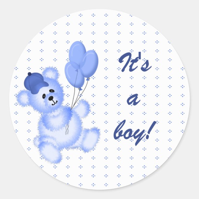 It's a Boy Baby Sticker (Front)