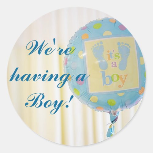 Its a Boy Baby Stickers