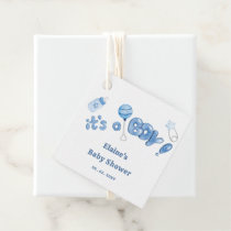 Its a Boy Baby Things Blue Boy Baby Shower Favor Tags