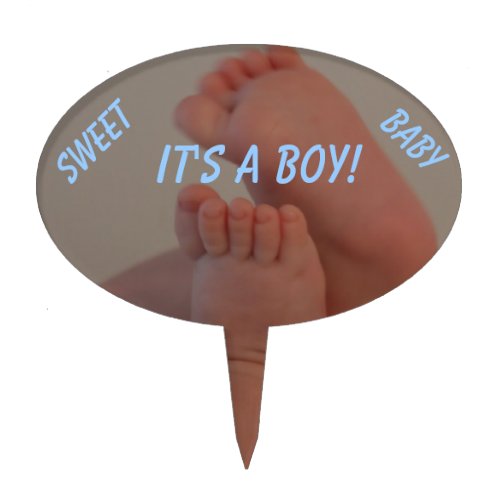 Its a Boy Baby Toes Cake Topper