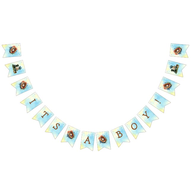 It's a Boy | Baseball Baby Shower Bunting Flags (All)