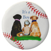 It's a Boy, Baseball Themed Boy's Baby Shower Chocolate Covered Oreo (Front)