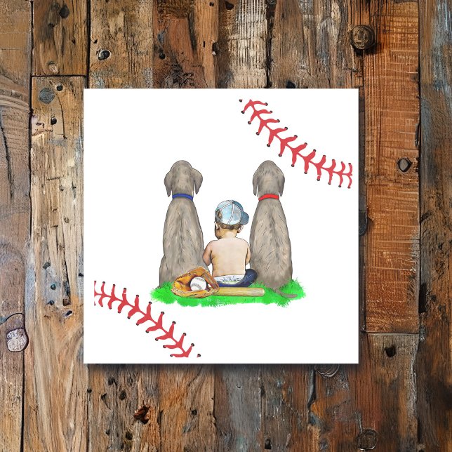 It's a Boy, Baseball Themed Boy's Baby Shower Napkins (Creator Uploaded)