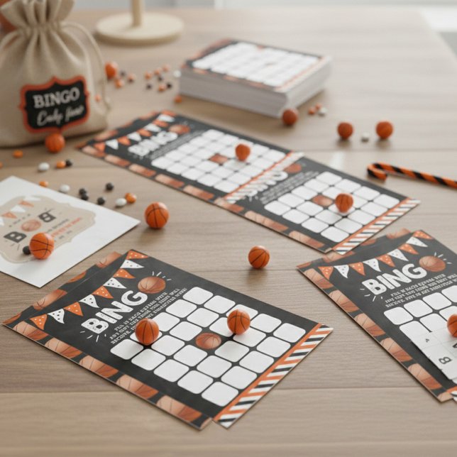 It's A Boy! Basketball Themed Baby Shower Bingo (Creator Uploaded)