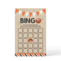 It's A Boy! Basketball Themed Baby Shower Bingo