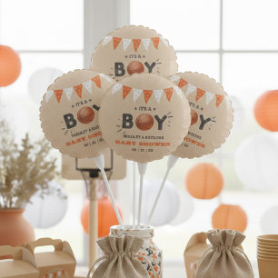 It's A Boy! Basketball Themed Co-ed Baby Shower Balloon